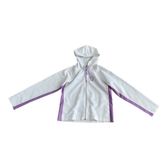 Lady Foot Locker White Purple Tracksuit Women Hoodie Pants Set 2pcs Athletic Set - Picture 2 of 4